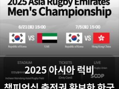 2025 아시아 럭비 챔피언십 출전권 확보한 한국 럭비 대표팀