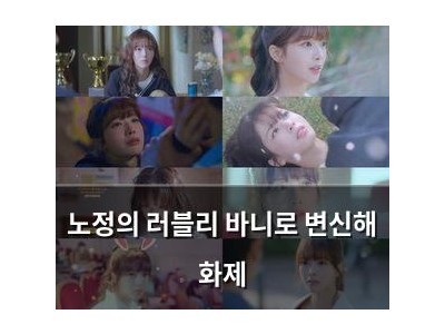 노정의 러블리 바니로 변신해 화제