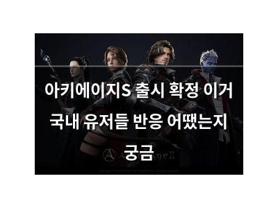 아키에이지S 출시 확정 이거 국내 유저들 반응 어땠는지 궁금