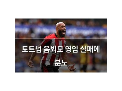 토트넘 음뵈모 영입 실패에 분노