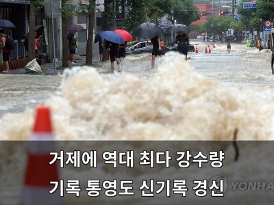 거제에 638.7㎜ 비 내린 이유와 피해 상황 확인하기